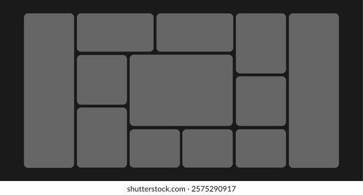 Modular shapes and bento grid templete