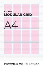 Modular Vector Grid A4 Layout