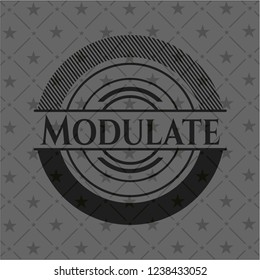 Modulate retro style black emblem