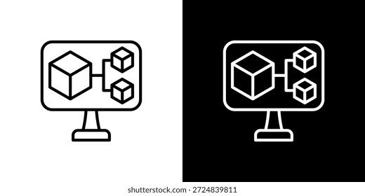 Icono del módulo en blanco y negro