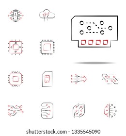 module icon. Electronics icons universal set for web and mobile