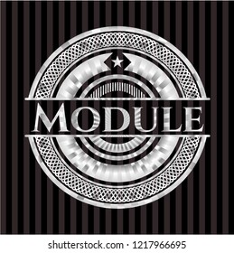  Module silvery emblem or badge