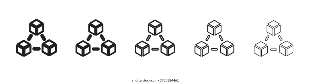 Modules icon design, logo, app, UI. Vector illustration, EPS