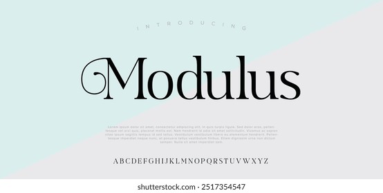 Modulus Creative modern urban alphabet fonts. Typography sport, game, technology, fashion, digital, future creative logo font.