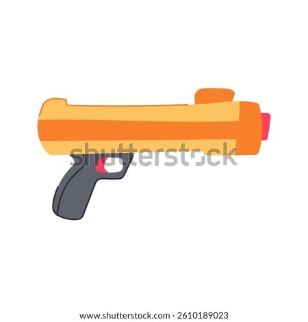 modulus nerf gun toy cartoon. zombie accustrike, vortex nstrike, hyper ultra modulus nerf gun toy sign. isolated symbol vector illustration