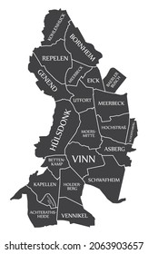 Moers City Map Germany DE labelled black illustration