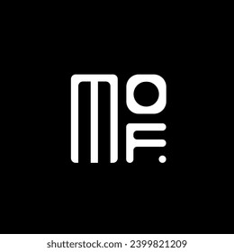 MOF letter logo vector design, MOF simple and modern logo. MOF luxurious alphabet design  