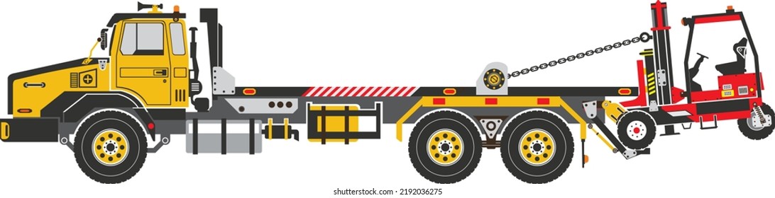 Moffet Truck aka Forklift Truck Non-Semi Truck vector