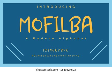 Mofilba font. Elegant alphabet letters font and number. Classic Copper Lettering Minimal Fashion Designs. Typography fonts regular uppercase and lowercase. vector illustration