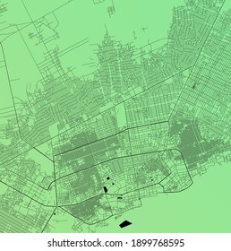 Mogadishu, Somalia - Mapa urbano de la ciudad capital africana con vectores urbanos con parques, carreteras y ferrocarriles, afiche de diseño del plan urbano minimalista, centro de la ciudad, centro, red de tránsito, proyecto