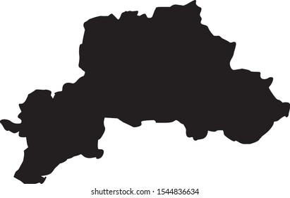 mogilev region map in Belarus
