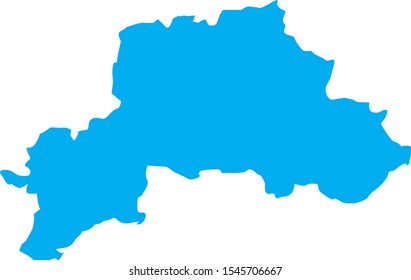 mogilev region map in Belarus