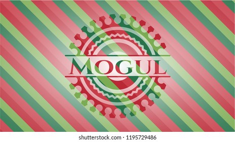 Mogul christmas style badge..