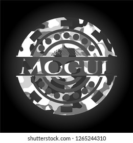 Mogul on grey camo pattern