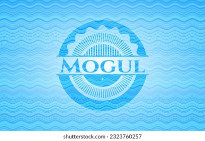 Mogul water concept badge. Vector Illustration. Detailed. 