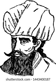 Mohammed, vintage engraved illustration drawing