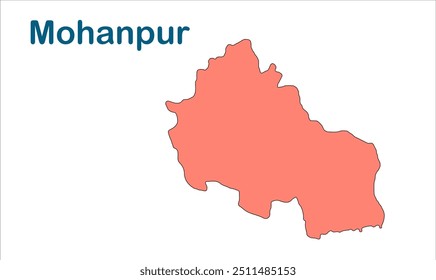 Mapa da subdivisão de Mohanpur, Distrito de Gaya, Estado de Bihar, República da Índia, Governo de Bihar, Território indiano, Índia Oriental, política, aldeia, turismo