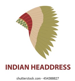 Mohawk indian icon cartoon. Singe western icon from the wild west collection - stock vector
