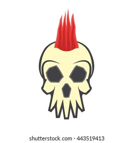 mohawk skull hairstyle