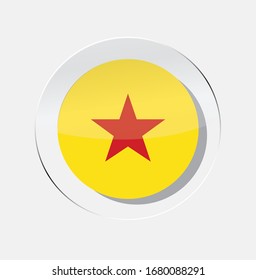 moheli country flag circle icon with white background