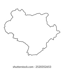 Mapa do distrito de Mohmand, divisão administrativa do Paquistão. Ilustração vetorial.