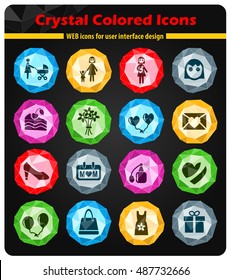 mohter day web icons for user interface design