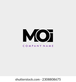 MOI initial letter monogram logo