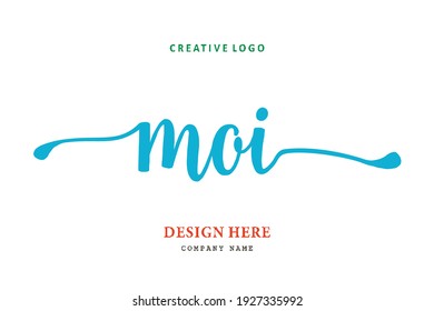 MOI lettering logo is simple, easy to understand and authoritative