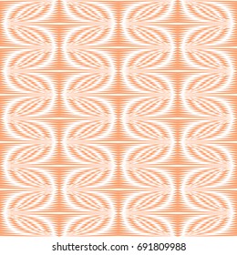 Moire. Abstract geometric pattern with leaves. A seamless vector background