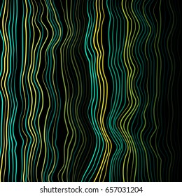 Moire Abstract Texture Vector. Moire Waves. Vector Warped Lines Background. Moire Effect.