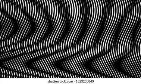 Moire art technique background. Can be used as creative design of books, websites, accessories for phones and tablet, title page, image for blog. Vector illustration.
