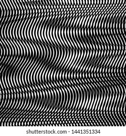 Moire art technique background. Can be used as creative design of books, websites, busness card, accessories for phones and tablet, title page, image for blog. Vector illustration.