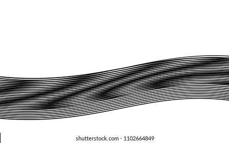 moire black line op art abstract vibrant background template