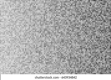 Moire fade halftone pattern. Vector.