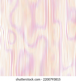 Moire gradient ripple texture, bright phantom wavy lines optical illusion. Abstract rainbow pattern with distorted lines. 
Digital screen effect make in overlay background. Vector wallpaper.