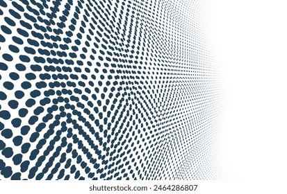 Moire pattern dots vector abstract background, templates for design.