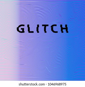 Moire pattern with guilloche lines.