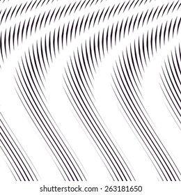 Moire pattern, monochrome background with trance effect. Optical illusion, creative black and white graphic backdrop.