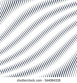 Moire pattern, monochrome background with trance effect. Optical illusion, creative black and white graphic vector backdrop.