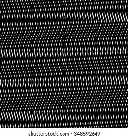 Moire pattern, monochrome vector background with trance effect. Optical illusion, creative black and white graphic backdrop.