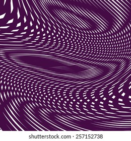 Moire pattern, op art background. Hypnotic backdrop with geometric lines. Abstract tiling.