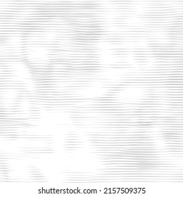 Moire texture, monochrome phantom  wavy lines optical illusion. Abstract pattern with distorted lines. 
Digital screen effect make in overlay background. Vector wallpaper.