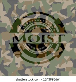 Moist camouflage emblem