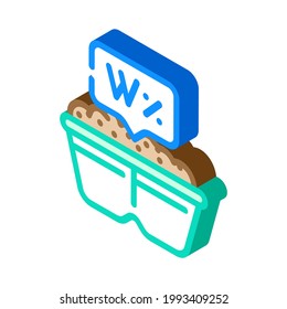 moisture content peat isometric icon vector. moisture content peat sign. isolated symbol illustration