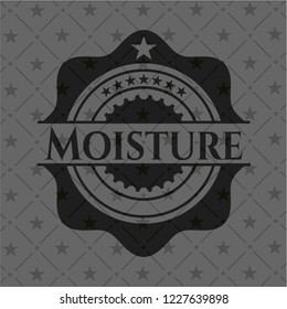 Moisture dark emblem. Retro