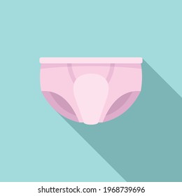 Moisture diaper icon. Flat illustration of Moisture diaper vector icon for web design