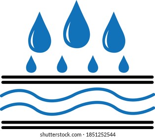 Moisture line icon, vector pictogram of moisturizing cream. Skincare illustration, sign for cosmetics packaging. 