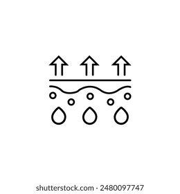 Ilustración del Arte vectorial de pérdida de humedad.