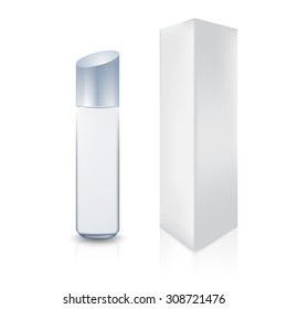 Moisture lotion, cream container on white background. Ready For Your Design.