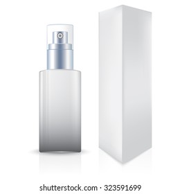 Moisture lotion, cream container on white background. Ready For Your Design.